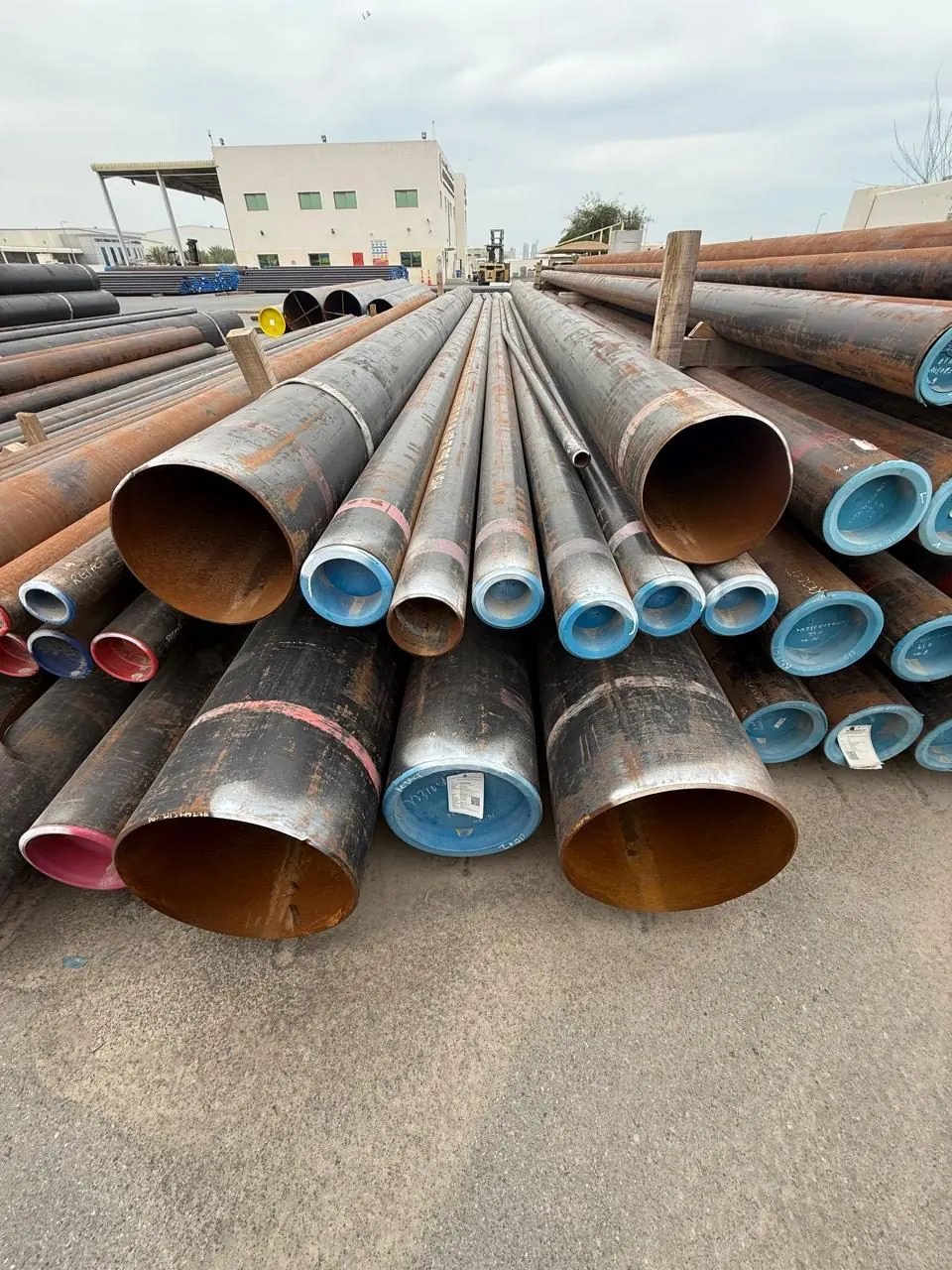 Steel pipe stock in the Trading Solutions Global yard